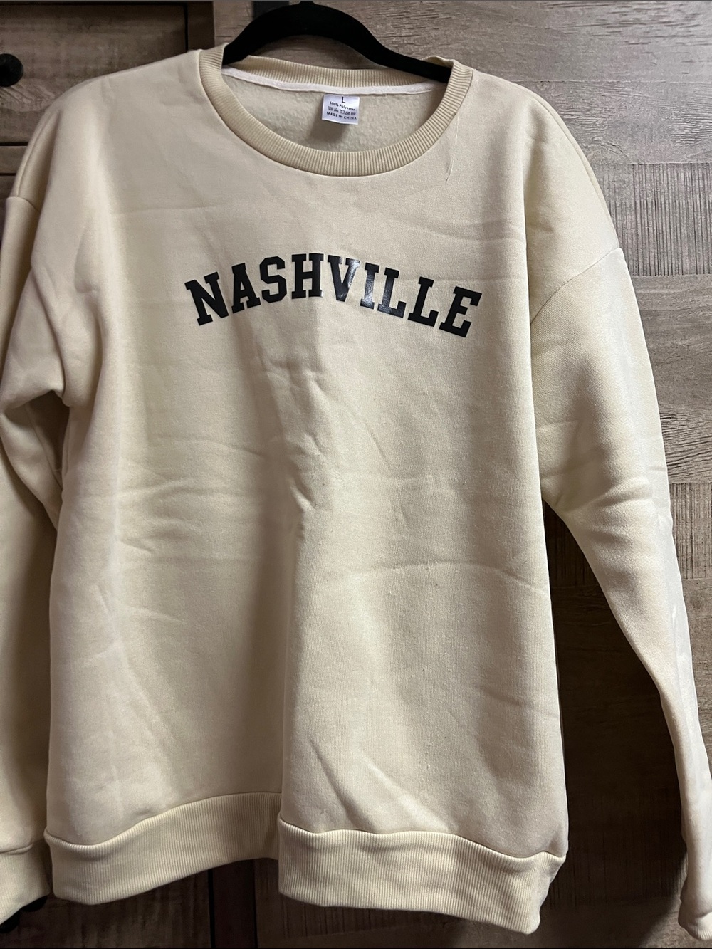 Nashville Crewneck Sweatshirt — Cream Women’s Sweater